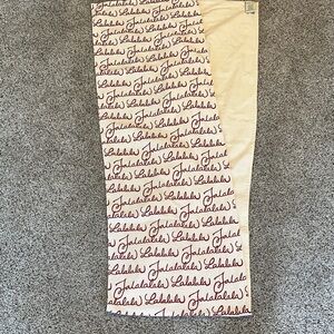 Pottery Barn Falalala lalalala Christmas Runner, Cotton/linen, 101”L x 17W”, EUC
